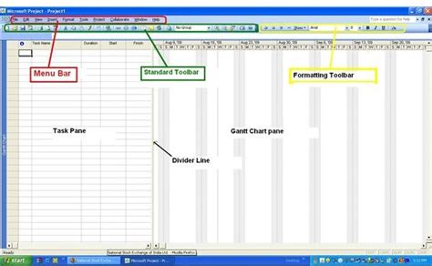 Microsoft Project, Lesson 3: How to Use Menus and Toolbars