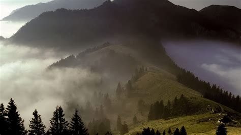 Landscape Mist Fog Mountains HD wallpaper | nature and landscape | Wallpaper Better