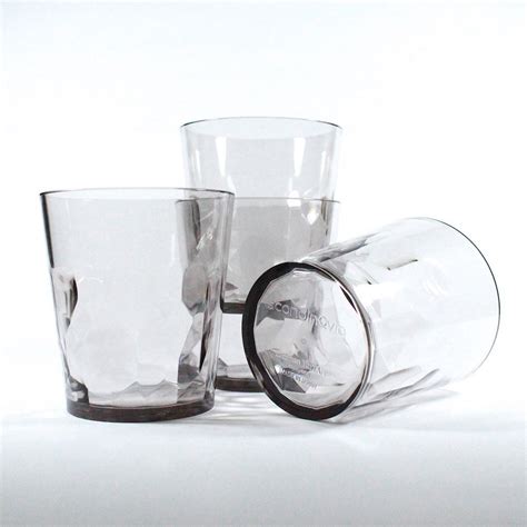 8 oz Premium Drinking Glasses - Set of 4 - Unbreakable Tritan Plastic ...