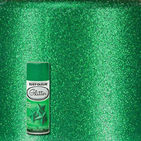 Rust-Oleum Specialty 10.25 oz. Kelly Green Glitter Spray Paint-277781 ...