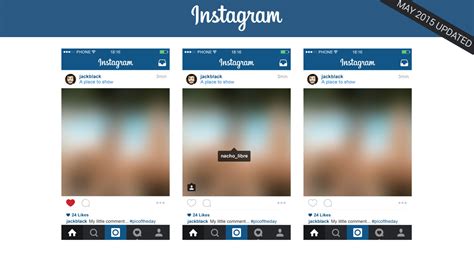 FREE | Instagram Home Screen Layout PSD – Update 2015 on Behance