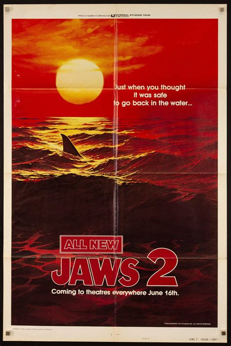 Jaws 2 Vintage Movie Poster