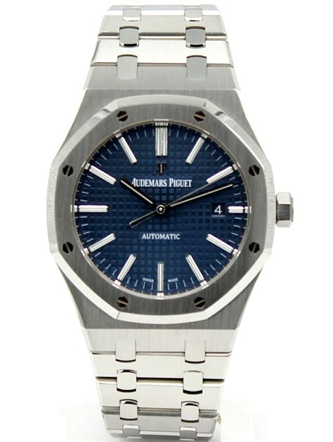 Audemars Piguet Royal Oak Stainless Steel Blue Dial 41mm 15400ST.OO ...