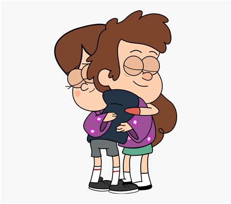 Mabel And Dipper Hug Clipart , Png Download - Dipper And Mabel Hug ...