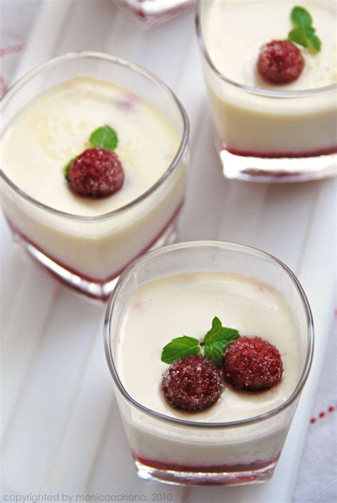 Raspberry Panna Cotta - I think this would make a pretty holiday dessert | Desserts, Delicious ...