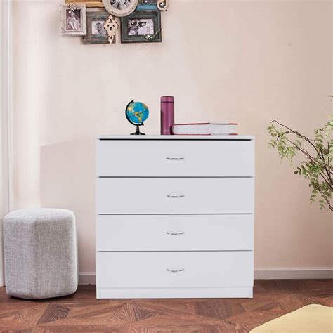 Dressers for Bedroom, Heavy Duty 4-Drawer Wood Chest of Drawers, Modern Storage Bedroom Chest ...