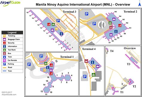 Manila international airport map - Manila ninoy aquino international airport map (Philippines)