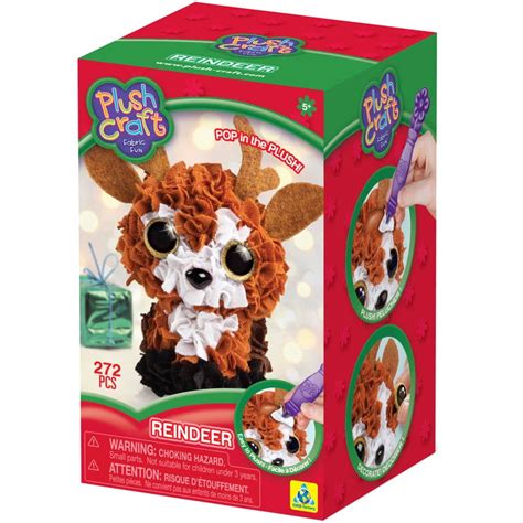 Plush Craft Fabric Fun Mini Kit, Reindeer - Walmart.com - Walmart.com