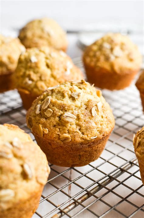 Easy Oat Muffins with Cinnamon Sugar