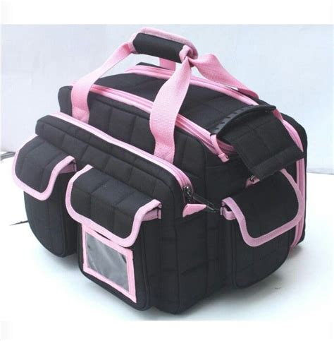 Stylish and Functional Black-Pink Tactical Range Bag for Women