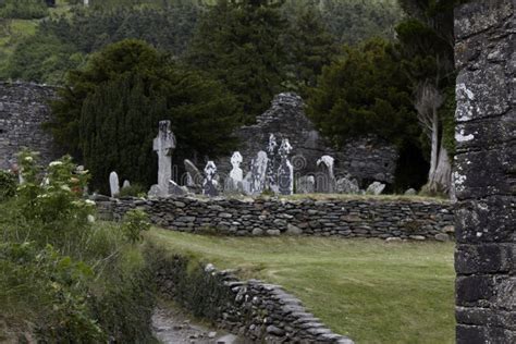 Monastery Glendalough in Ireland Stock Photo - Image of city, kevin ...