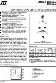 LM358 datasheet - Low Power Dual Bipolar Op-amps