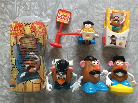 Lot of 6 1999 Mr. Potato Head Burger King BK Kids Meal Toys | Etsy ...