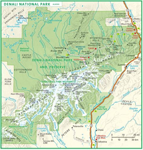 Denali National Park Wall Map by GeoNova - MapSales