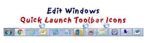 Quick Launch Toolbar Icons Location Folder