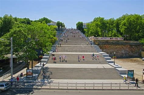 Potemkin Stairs Odessa Ukraine Editorial Stock Image - Image of people, architecture: 94552769