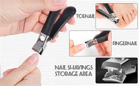 HuaJiao Nail Clippers for Thick Nails, Heavy Duty Toenail Clippers ...