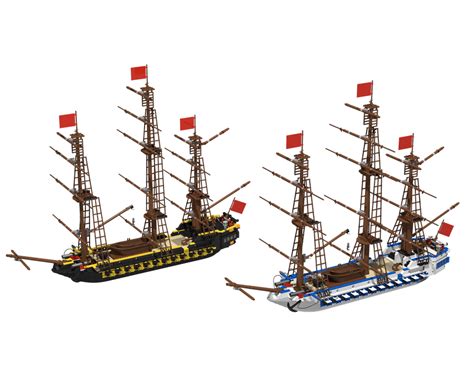 LEGO MOC Frigate 6th rate by LBBDE | Rebrickable - Build with LEGO