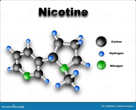 Nicotine Molecule Royalty Free Stock Photos - Image: 11084558