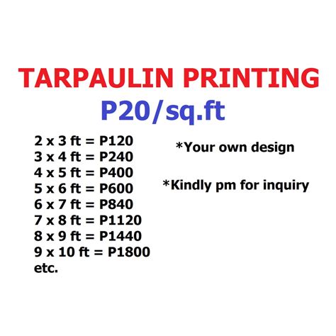 Tarpaulin Print Your Own Design (Any size) | Shopee Philippines