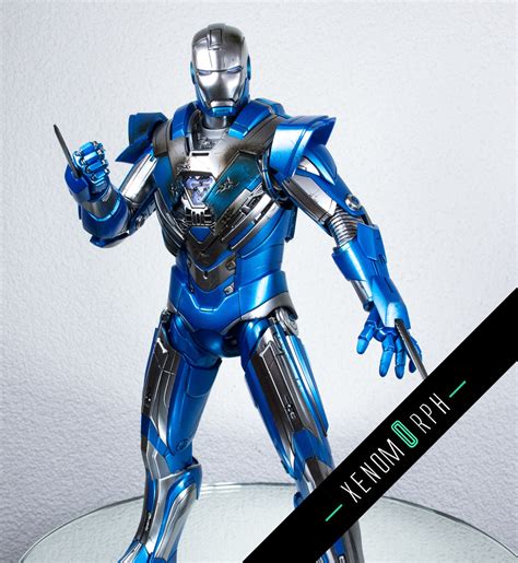 Hot Toys Iron Man Blue Steel - IM 3 1/6 MMS391 - photo and video review