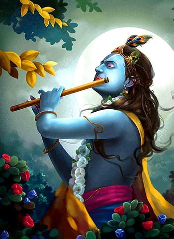 Lord Krishna With Flute Wallpapers