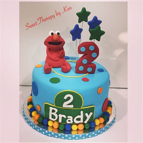 Elmo bday Cake for a boy. #babyelmocake | Elmo cake, Baby boy birthday cake, Boy birthday cake