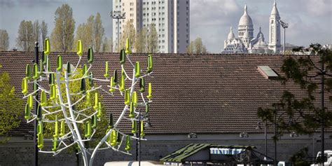 Wind turbines disguised as trees and producing electricity from low ...