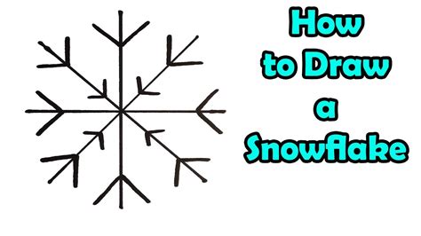 How To Draw A Snowflake Step By Step For Kids