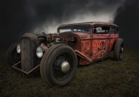 1366x768px | free download | HD wallpaper: classic red vehicle ...