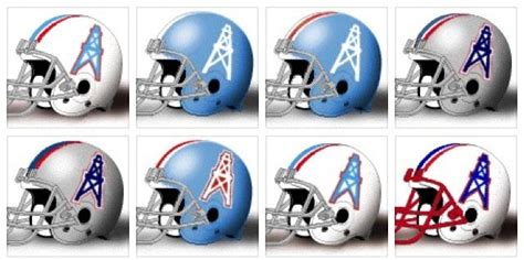 All the helmets the Houston Oilers wore .... the precursor to the #HoustonTexans | Texans ...