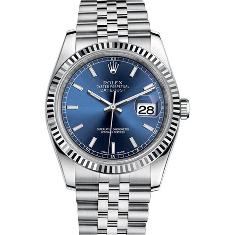 Rolex Oyster Perpetual Datejust 116234 with Blue Dial