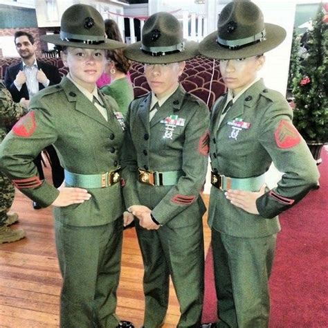 Parris Island drill instructors I remember one in eft she was my receiving di Us Marines, Female ...