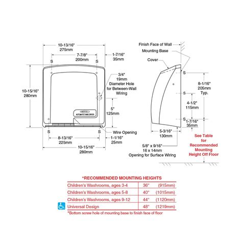 Bobrick CompacDryer Surface Hand Dryer B-710 - Partition Plus