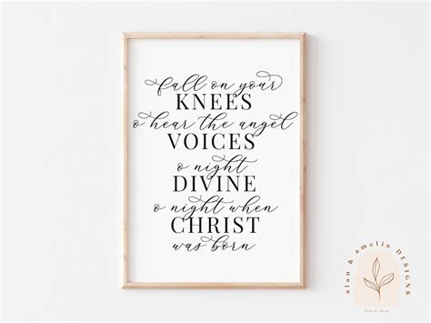 O Night Divine SVG O Holy Night Lyrics Svg Christmas Song - Etsy