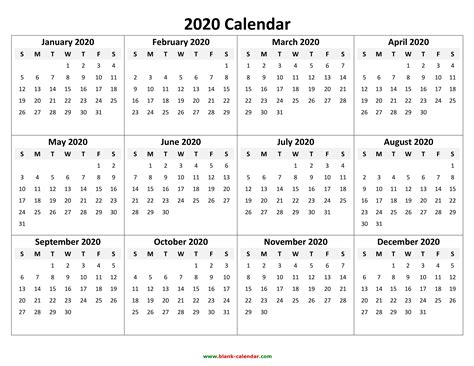 Blank W 9 2020 | Calendar Template Printable