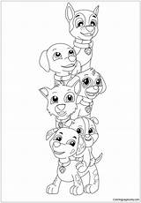 Paw Patrol Pup Everest Coloring Page  Free Printable Pages sketch template