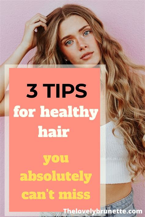 3 Tips for healthy hair in 2020 | Healthy hair tips, Healthy hair, Hair