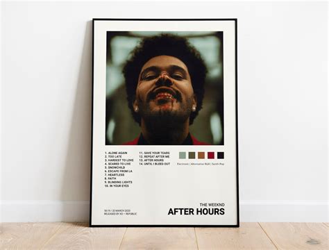 The Weeknd - After Hours Album Cover Poster | Architeg Prints