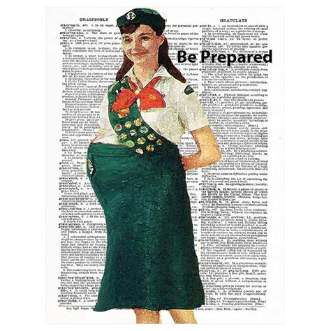 Art N Wordz Girl Scout Motto "Be Prepared" Dictionary Sheet Pop, Art Print-in Plaques & Signs ...