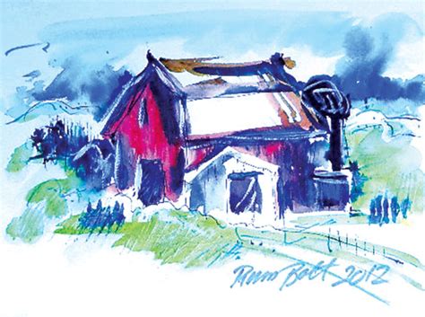 Red Barn Watercolor at GetDrawings | Free download