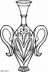Vase Printable coloring Page sketch template
