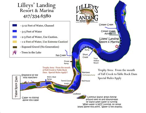 Lake Taneycomo Maps - Lake Taneycomo - OzarkAnglers.Com Forum