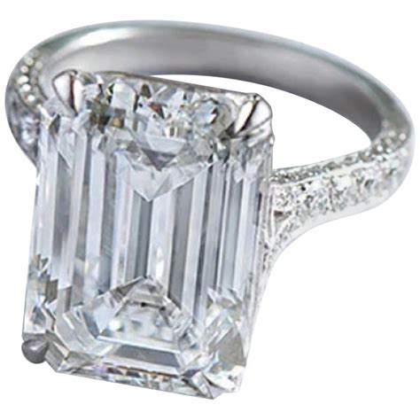 Graff GIA Certified Internally Flawless 5.08 Carat Emerald Cut Engagement Ring at 1stDibs ...