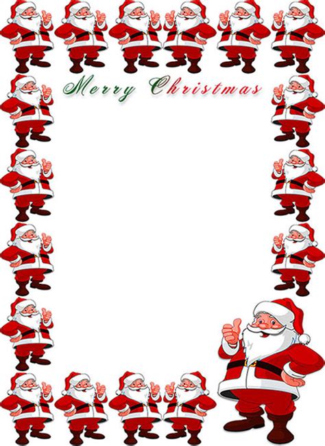 Santa Claus Page Border