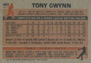 Tony Gwynn Rookie Cards: The Ultimate Collector’s Guide - Old Sports Cards