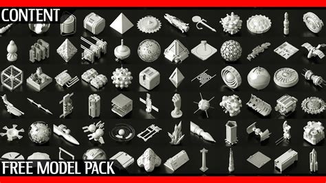 TFMSTYLE Free Asset Pack | 200 + Obj models by The French Monkey & Obser...