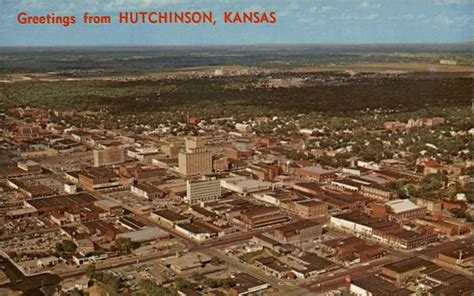 Aerial View of the City Hutchinson, KS