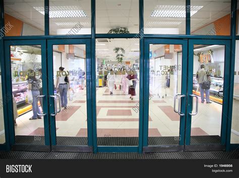 Entrance Into Supermarket Image & Photo | Bigstock