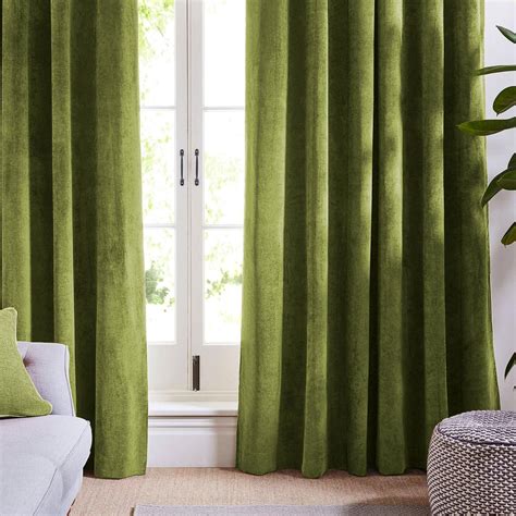 Olive Light Green Curtains Velvet Drapes Custom Drape Home - Etsy ...